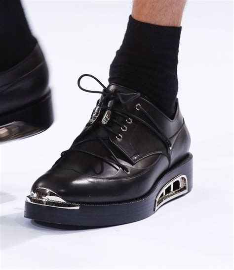 dior homme metal toe derby shoes